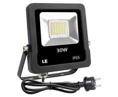 Lighting EVER Projecteur LED ExtÃ©rieur 20W, 1600 Lumens LumiÃ¨re Blanc Froid avec Prise EU, Etanche IP65 ExtÃ©rieur LED Projecteur pour Jardin, Terrasse, Square, Usine, ScÃ¨ne, FaÃ§ade, Chantier etc