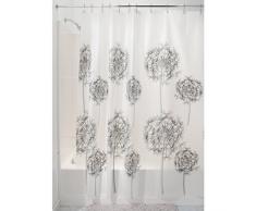 InterDesign 29281EU Allium Rideau de Douche Gris/Noir 183 x 183 cm