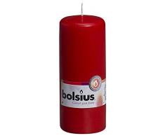 Bolsius 103614600141 Bougie Pilier Cire de Paraffine, Rouge
