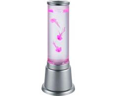 Reality, Lampe de table, Jelly incl. 1 x LED,SMD,3,0 Watt,3000K,280 Lm. Acryl, Transparent claire, Corps: Plastique, Titane Ã:12,5cm, H:36,0cm IP20,Interrupteur de cordon,Changement de couleur RGB