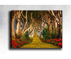 Bonamaison Peinture sur toile, multicolore, 40 x 60 cm - Conçu et fabriqué en Turquie