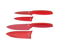 WMF 1879085100 Lot de 2 couteaux Touch Rouge
