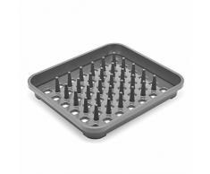 Addis Ãgouttoir à Vaisselle avec piquets de séchage, W33.5 X manÅuvre Facile, Argent métallique, 38 x 33.5 x 5 cm