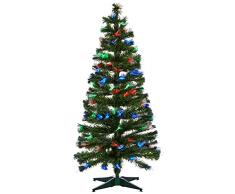 AUTOUR DE MINUIT 5SAF146MC Sapin Las Vegas Fibre Optique 170 LED, Plastique, Multicolore