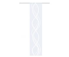 Home Fashion Scherli Panneau Coulissant Lin Vagues, Polyester, Ecru, 245Â x 60Â cm