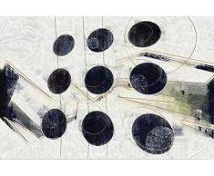 Legendarte PL-106 Tableau Points surréalistes. Impression Digitale sur Toile, cm. 50x70, Lienzo, Multicolor