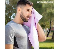 InnovaGoods Serviette de Sport de Refroidissement instantané Effet Glace Kowel Beige 66 x 43 cm