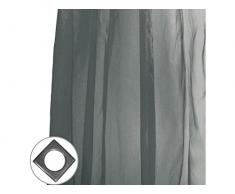 Soleil docre Rideau irisé à Pattes 140x250 cm Noir, Polyester, 140 x 250 cm