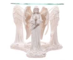 Puckator ANG116 BrÃ»leur Ã Huile Figurines danges Blancs, priant RÃ©sine, 12 x 11 x 10 cm