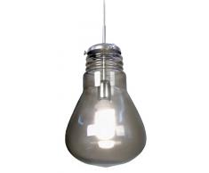 Tosel 10861 Suspension Ampoules Verre 100 W E27 Noir Fumée