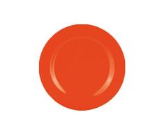 Zak Designs 0828-0841 Assiette, mÃ©lamine, Corail, 24 x 24 x 1,5 cm
