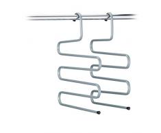 Cintre Multifonction Pantalons MÃ©tal Porte Pantalon Porte Serviettes Ceintures Set de 2 Ãcharpe 35 cm, Gris