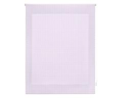 Blindecor Store Enrouleur Vichy, Tissu, Lilas, 110Â x 180Â cm