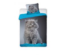 Unbekannt Faro Best Friends Cat Chat Parure de lit 140Â x 200Â cm bf010, Coton, Plus de Couleurs, 200Â x 140Â cm