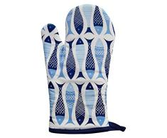 Premier Housewares Manique de Cuisine Pisces, Bleu