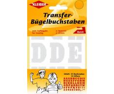 Kleiber 3.5 x 2.5 cm Lettres et Chiffres Autocollants, Blanc