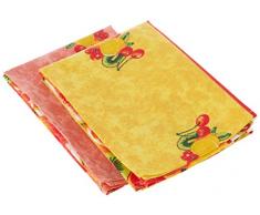 Soleil docre Lot de 2 torchons 50x70 cm PASTEQUE, Coton, Multicolore, 50 x 70 cm