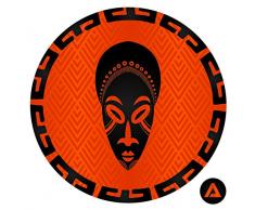 Homedecor. Maison Mama Africa DIY adhÃ©sif Cercles Murale sur Toile, tissÃ© Polyester, Petite, 20.3Â x 20.3Â cm, Tissu, Multi/Couleur, 20.32Â x 20.32Â x 20.32Â cm