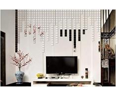 SuperStudio Lo + deModa hcn1375Â âÂ 307Â âÂ Autocollant de Miroir, 100Â piÃ¨ces, Motif Construye tu propia Composition, Multicolore