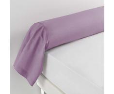 Douceur dIntÃ©rieur Lina Taie de Traversin, Coton, Violine, 85 x 185 cm