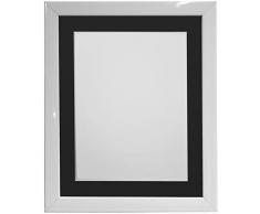 FRAMES BY POST Cadre Photo Blanc avec Support Noir 14 x 11 cm