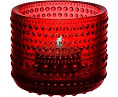 Iittala Kastehelmi Photophore 8.1x8.1x6.4 cm Rouge