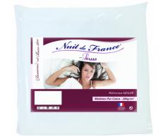 Nuit De France 329388 90 Protège Traversin Coton Blanc 90 x 45 x 1 cm