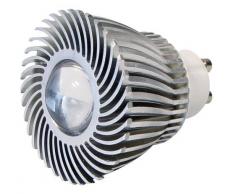 Transmedia LP2-3FL Power Spot LED 230 V 3 W GU10 Blanc Chaud