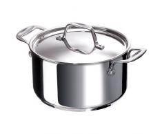 Bekaline 12061264 Chef Faitout + Couvercle en acier inoxydable 26 cm