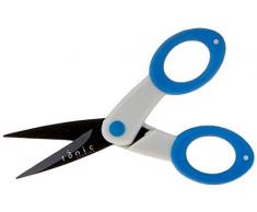 Tonic Studios 104e Ciseaux de PrÃ©cision Anti AdhÃ©rents 12,5Â cm, Blanc/Bleu