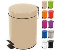 Spirella Poubelle Sydney Beige 5 l
