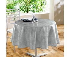 dÃ©corline nappe ronde (0)160cm beton cire gris