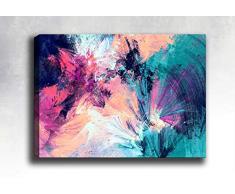 Bonamaison Peinture sur toile, multicolore, 30 x 40 cm - Conçu et fabriqué en Turquie