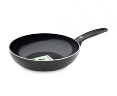 GreenPan CAMBRIDGE CW002215-002 PoÃªle Wok Aluminium Noir 28 cm