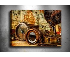 Bonamaison Peinture sur toile, multicolore, 70 x 100 cm - Conçu et fabriqué en Turquie