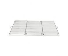 Patisse 01323 Grille Pliable en INOX, Acier Inoxydable, Argent, 46 x 32 x 2 cm
