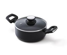 Kitchen Fun by Beka 13851204 Faitout, Aluminium, Noir, 20 cm