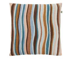 Dutch Decor Housse de Coussin Saru 45x45 cm petrole - Housses de Coussin DÃ©coratif - ZippÃ©e