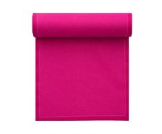Serviette de table en coton 20x20cm - IdÃ©ale pour fÃªte, anniversaire, cocktail - Rouleau de 25 serviettes - Fuchsia