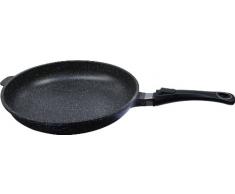 Pradel Excellence - 52410M - Poêle 32 cm Façon Pierre en Fonte Aluminium, tous Feux dont Induction