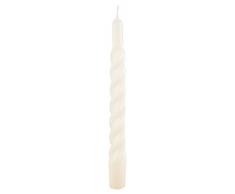Cereria de Giorgio risthò Bougies laqué Fil torsadé, Cire, crème, 2.2 x 2.2 x 21 cm