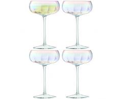 LSA International Pearl Vase P, Verre, Nacre, 10.5 x 10.5 x 16 cm