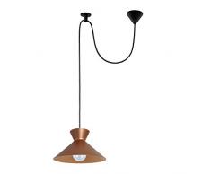 Tosel 16798 Suspension 1 LumiÃ¨re, Acier/, E27, 40 W, Blanc, 20 x 150 cm