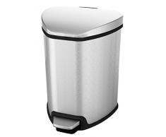 EKO Grace Poubelle à Pédale Métal Inox 24 x 22,2 x 29 cm 5 litres