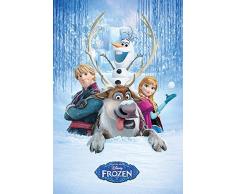 Empire merchandising 668653 snow group, frozen, reine des neiges disney la pression, poster 61 x 91.5 cm