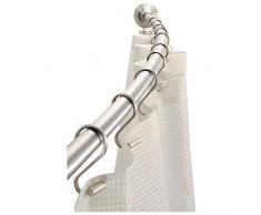 InterDesign 78970EU Barre Ã Tension de Rideau de Douche Acier Inoxydable BrossÃ© 183 x 5 cm