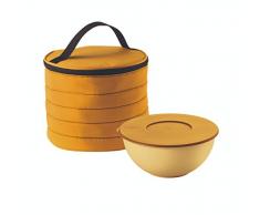 Guzzini, Sac Isotherme Rond A/Container Fraicheur Handy, (Bag) Ã19 x 15 cm; (Container) Ã16 x h6 cm - 900cc