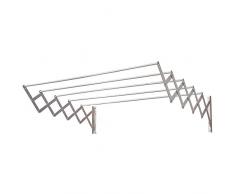 ORYX 5160320 Étendoir Mural Extensible en Aluminium 1 m