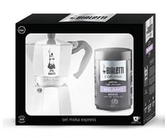 Bialetti 0004190 Set Moka 6 Tasses + Cafe, Blanc