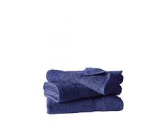 De Witte Lietaer Collection H Lot de 3 Draps de Douche Coton Bleu Marine 70 x 140 cm